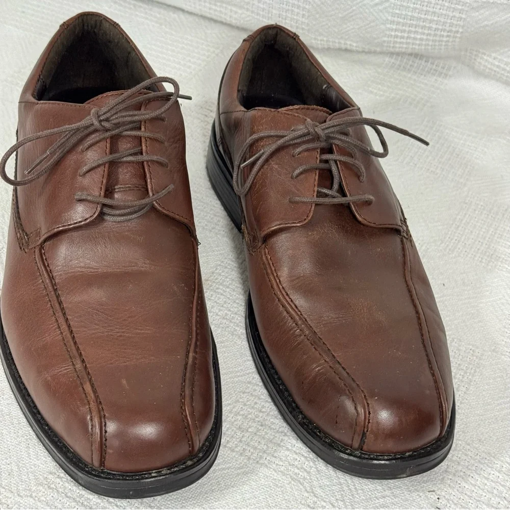 Bill Blass Oxfords Loafers Men's Brown‎ Leather Dress Shoes Size 10